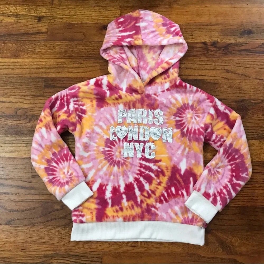 Hoodie Jogging Suit Outfit NWOT Loungewear Athletic Activewear Pajamas Tie Dye